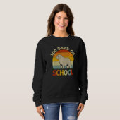 Sweatshirt Chien Saint-Bernard Rétro Filles Enseignantes 100è (Devant entier)