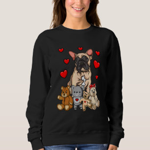 Sweatshirt Chien-taureau français peluche
