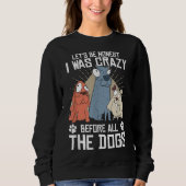 Sweatshirt Chien Thème Design pour femmes Putain et Chien Gr (Devant)