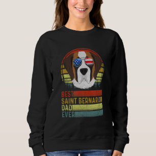 Sweatshirt Chien Vintage Best Saint Bernard Papa Jour des Pèr