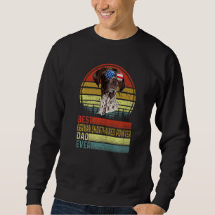 Sweatshirt Chien Vintage Meilleur Pointeur Allemand Raccourci