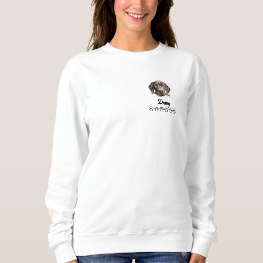 Sweatshirt Chien Weimaraner (Devant)