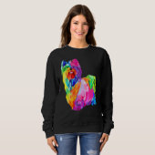 Sweatshirt Chien Yorkie Pour Femmes Yorkshire Terrier Mens (Devant entier)