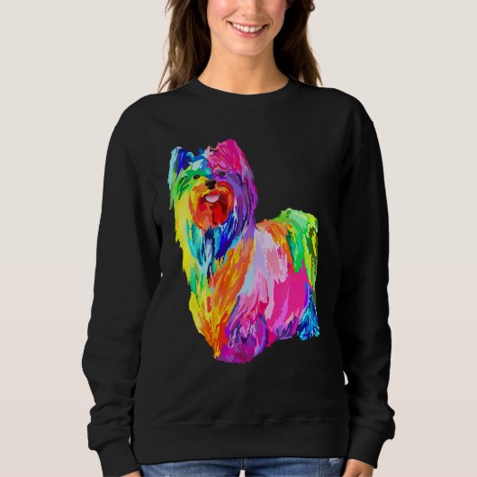 Sweatshirt Chien Yorkie Pour Femmes Yorkshire Terrier Mens (Devant)