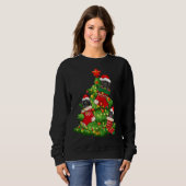 Sweatshirt Chiens Arbre de Noël Labrador Pit Bull (Devant entier)