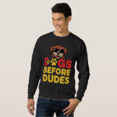 Sweatshirt Chiens avant les mecs (Devant entier)