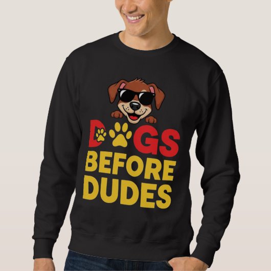 Sweatshirt Chiens avant les mecs (Devant)