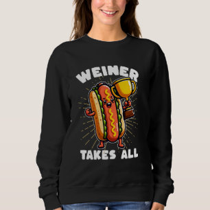 Sweatshirt Chiens Chauds et Saucisson Weiner prend toute Comp