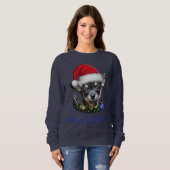 Sweatshirt Chiens Chihuahua Noël (Devant entier)