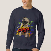 Sweatshirt Chiens cool gris foncé pour lui (Devant)