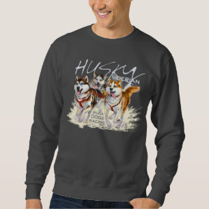 Sweatshirt chiens de traîneau de chien de traîneau sibérien
