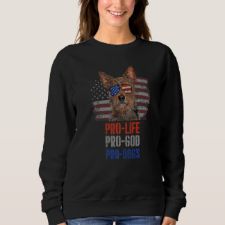 Sweatshirt Chiens Pro God Pro Anti-avortement de Terrier aust