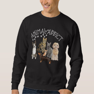 Sweatshirt Chiens toxicomanes animaux Chats Paws Princes Pood