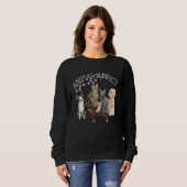 Sweatshirt Chiens toxicomanes animaux Chats Paws Princes Pood (Devant entier)