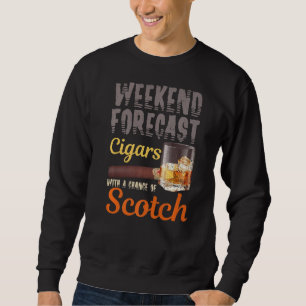 Sweatshirt Chiffres De Prévision De Fin De Semaine Et Whiskey