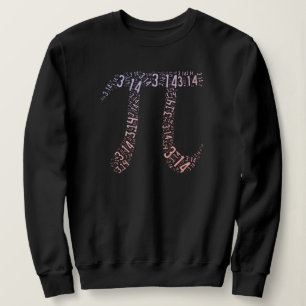 Sweatshirt Chiffres mathématiques des symboles Pi de dégradé