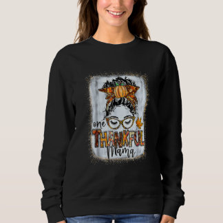 Sweatshirt Chignon Décoiffé Une Maman Reconnaissante Automne