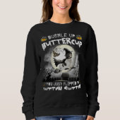 Sweatshirt Chih Tzu Chien Sorcière Monter Broom Lune (Devant)