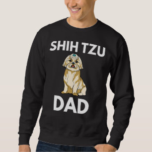 Sweatshirt Chih Tzu Papa Cute Shih Tzu Graphisme Chih Tzu Chi