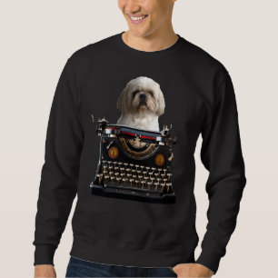 Sweatshirt Chih Tzu Typewriter Auteur Journaliste