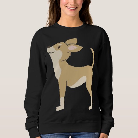 Sweatshirt Chihuahua Brown (Devant)