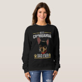 Sweatshirt Chihuahua Chien dit Maman Papa Marche Éleveur 3 (Devant entier)