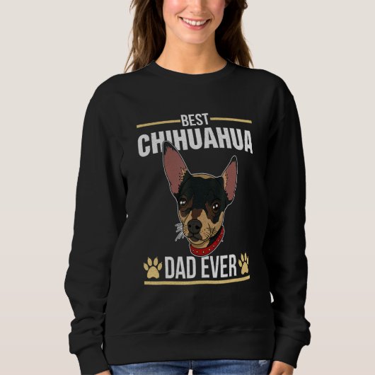 Sweatshirt Chihuahua Chien dit Maman Papa Marche Éleveur 3 (Devant)