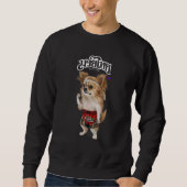 Sweatshirt Chihuahua Chien Muay Thai Kick Boxer Champion (Devant)
