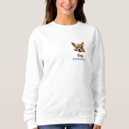 Sweatshirt Chihuahua Chien T-shirt personnalisé (Devant)