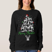 Sweatshirt Chihuahua Christmas Tree Joyeux Noël (Devant)