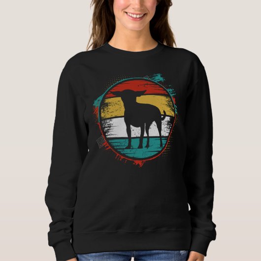 Sweatshirt Chihuahua coucher de soleil (Devant)