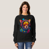 Sweatshirt Chihuahua Dog as Astronaut (Devant entier)