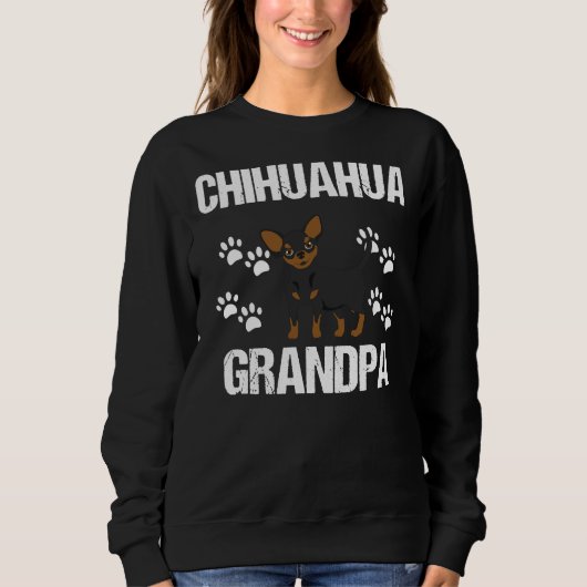 Sweatshirt Chihuahua Grandpa (Devant)