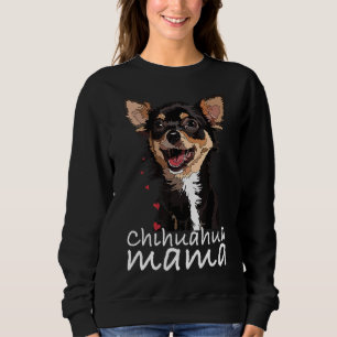 Sweatshirt Chihuahua Maman Femmes Cute Chiwawa Mama