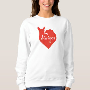 Sweatshirt Chihuahua Mom Love Heart Chimigos Logo
