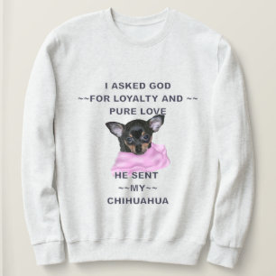 Sweatshirt Chihuahua Noir et Tan Chihuahua