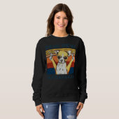 Sweatshirt Chihuahua Pew Pew Madafakas Vintage (Devant entier)