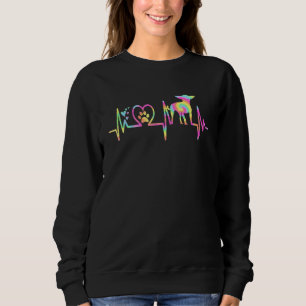 Sweatshirt Chihuahua pour maman femmes battement de cœur tie-