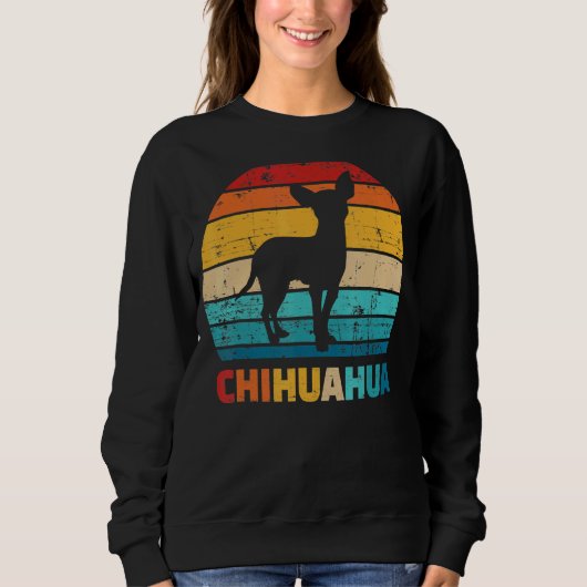 Sweatshirt Chihuahua Vintage (Devant)