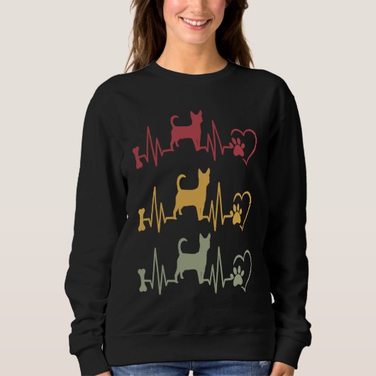 Sweatshirt Chihuahua Vintage  3 (Devant)