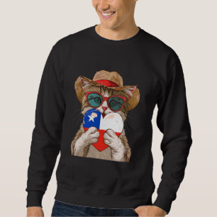 Sweatshirt Chili Chat Coeur Pride chilienne Racines chilienne