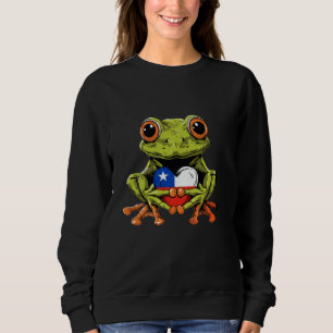Sweatshirt Chili Coeur de grenouille Racines chiliennes Drape