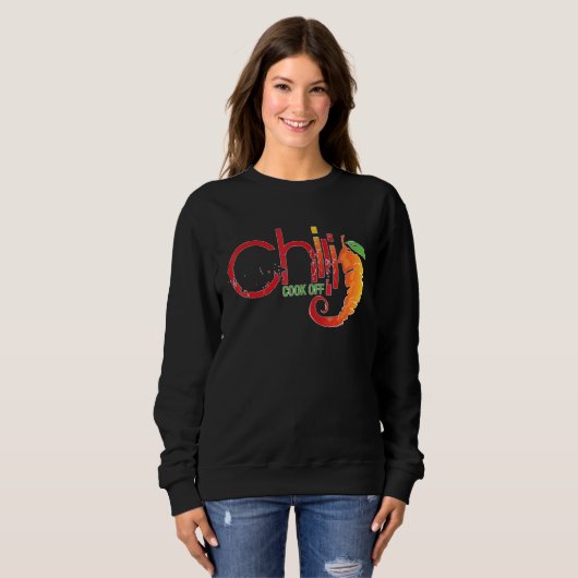 Sweatshirt Chili Cook Off Chili Cook Off Champ (Devant entier)