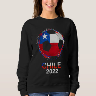 Sweatshirt Chili Drapeau 2022 Supporter Chil Équipe Chilienne