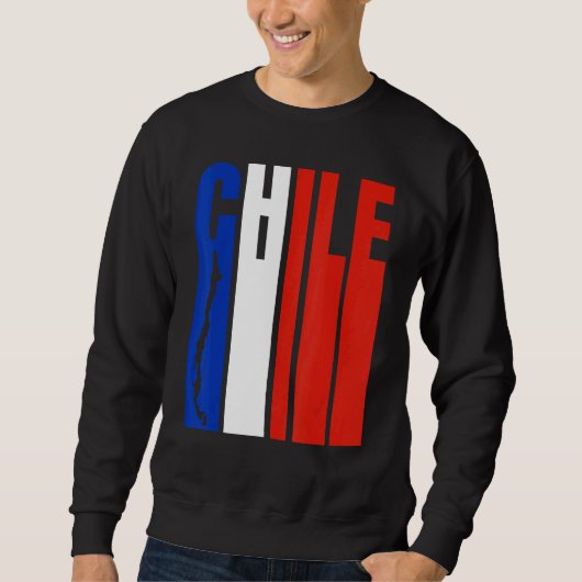 Sweatshirt Chili Drapeau Chilien Fierté Drapeau (Devant)