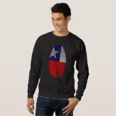 Sweatshirt Chili Drapeau Empreinte Il Est Dans Mon Adn Pour C (Devant entier)