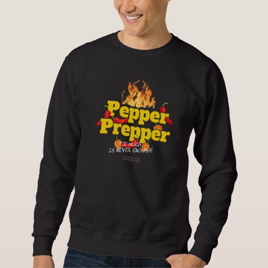 Sweatshirt Chili Relevé Pepper Prepper Chili (Devant)