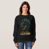 Sweatshirt Chill Boca Raton California Skeleton Beach (Devant entier)