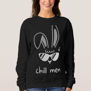 Sweatshirt Chill Men Bunny Ears Lunettes Bunny Printemps R