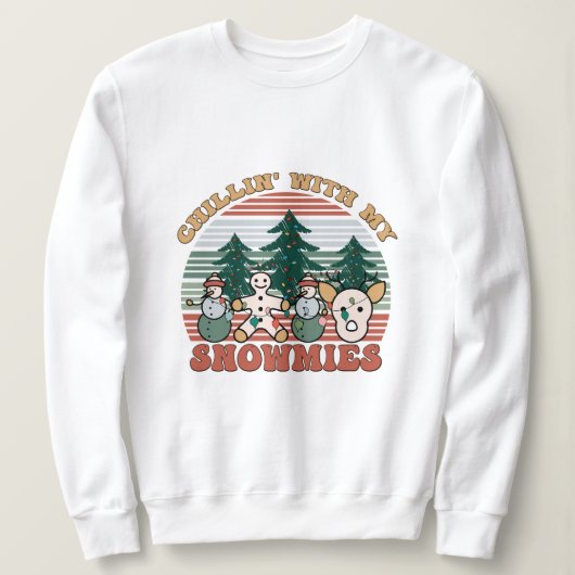 Sweatshirt Chillin avec ma neige (Design devant)